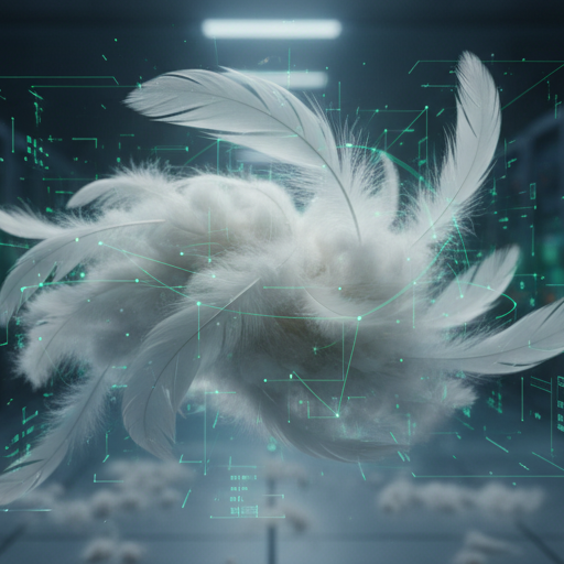 KI-Analyse Visualisierung Daunen und Federn